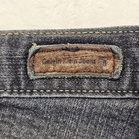 Calvin Klein Skinny Stretch Jeans Pockets Black Washed Denim Womens Sz 6 (31x30) - Picture 10 of 14